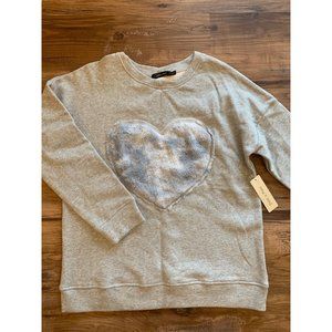 Doe & Rae Multicolored Boxy 3/4 Sleeve Hoodie